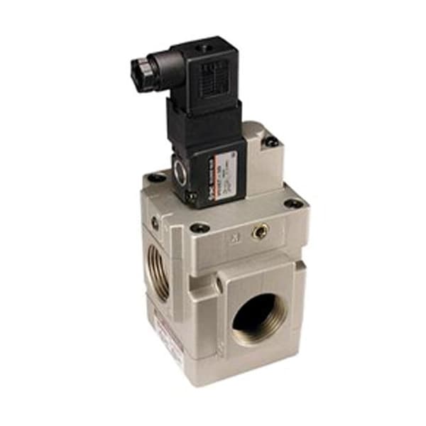 Smc Poppet Valve, 3/4 in. FNPT Port, 3 Port, 3 Way, 2 Position NVG342R-5DZ-06N - main